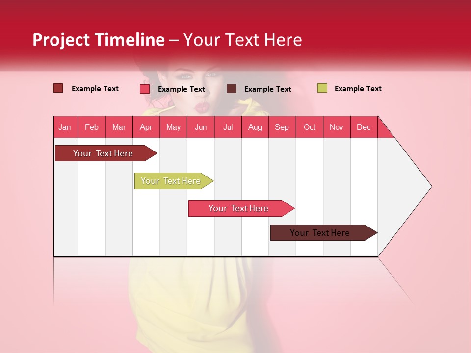 A Woman In A Yellow Dress Posing For A Picture PowerPoint Template