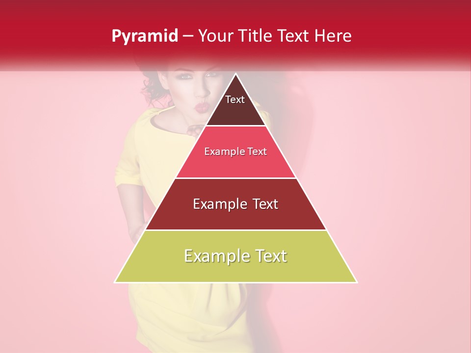 A Woman In A Yellow Dress Posing For A Picture PowerPoint Template