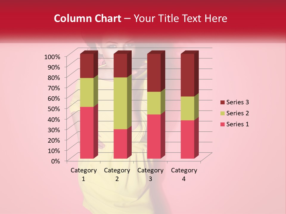 A Woman In A Yellow Dress Posing For A Picture PowerPoint Template