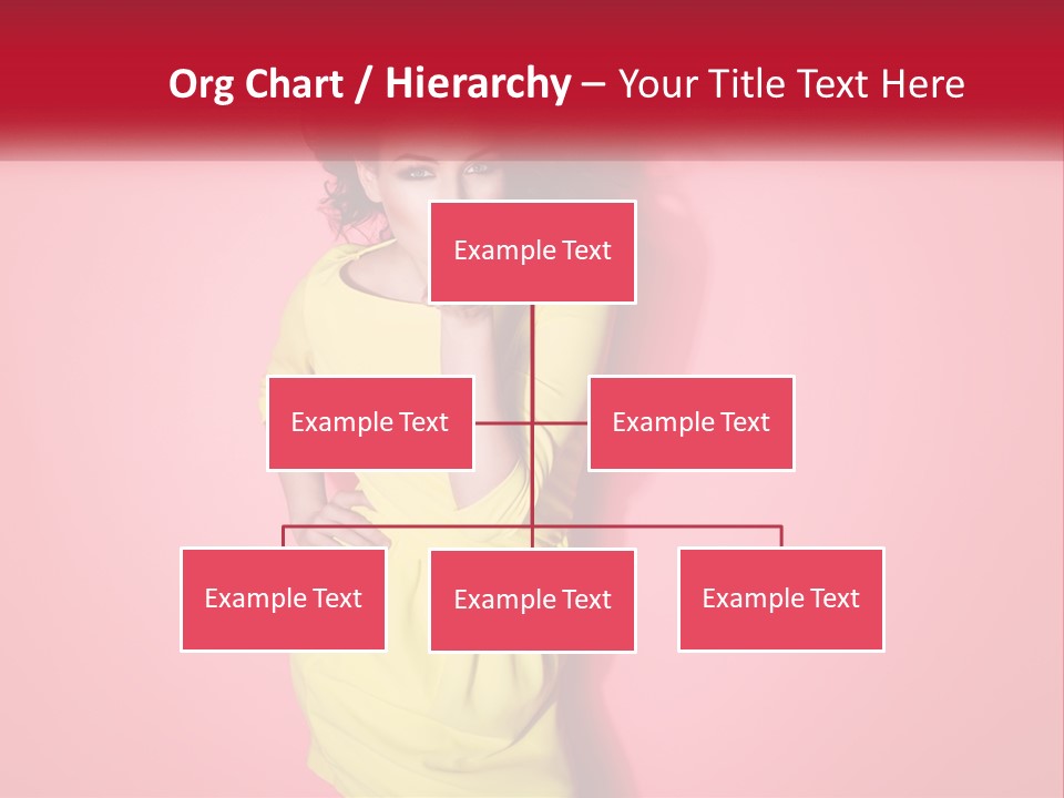 A Woman In A Yellow Dress Posing For A Picture PowerPoint Template