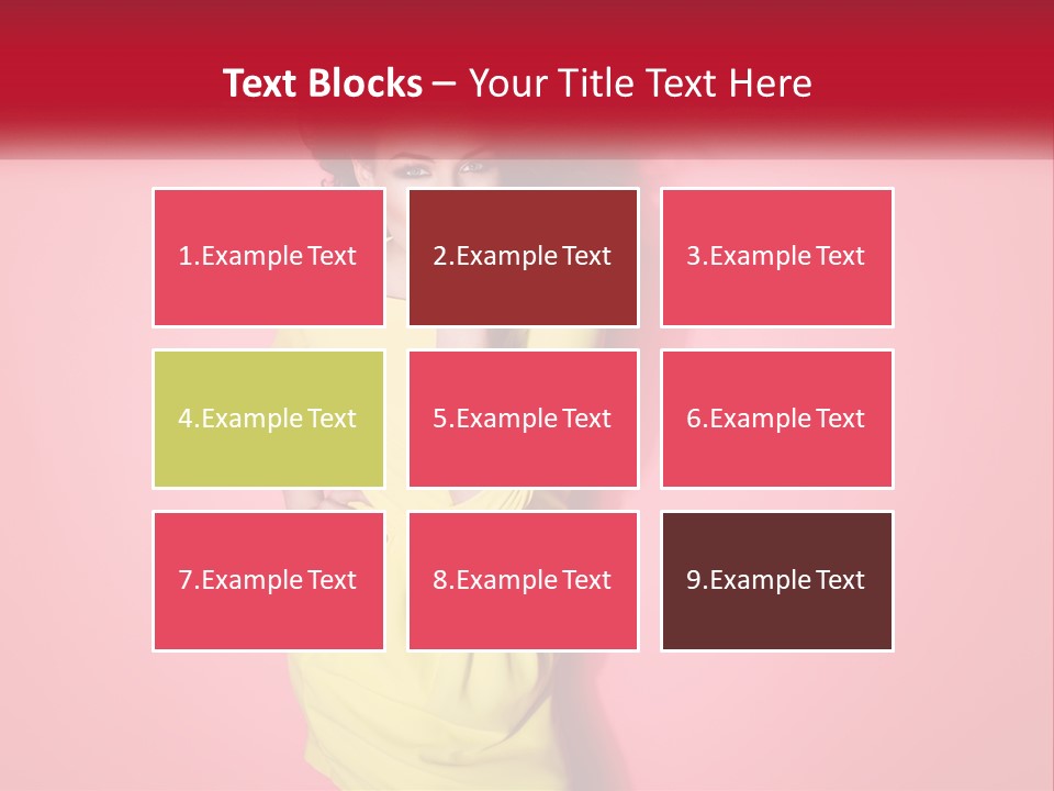 A Woman In A Yellow Dress Posing For A Picture PowerPoint Template