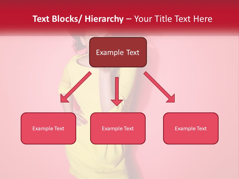 A Woman In A Yellow Dress Posing For A Picture PowerPoint Template