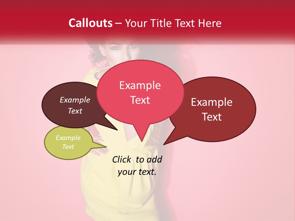 A Woman In A Yellow Dress Posing For A Picture PowerPoint Template