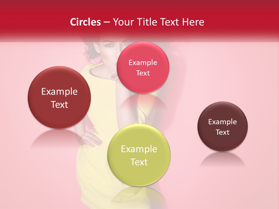 A Woman In A Yellow Dress Posing For A Picture PowerPoint Template