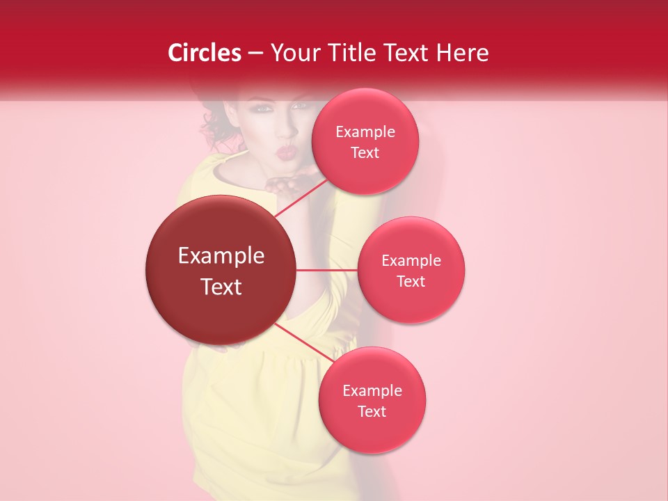 A Woman In A Yellow Dress Posing For A Picture PowerPoint Template