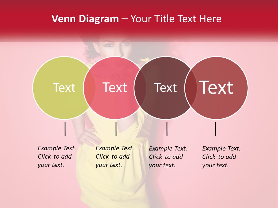 A Woman In A Yellow Dress Posing For A Picture PowerPoint Template