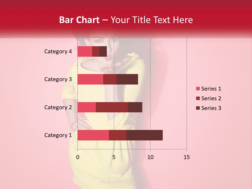 A Woman In A Yellow Dress Posing For A Picture PowerPoint Template