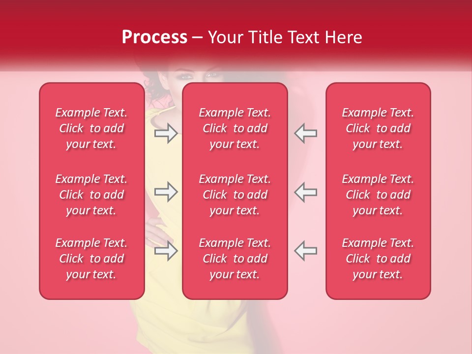 A Woman In A Yellow Dress Posing For A Picture PowerPoint Template