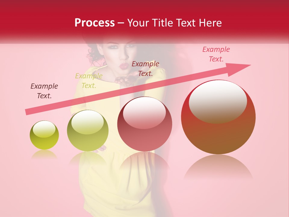 A Woman In A Yellow Dress Posing For A Picture PowerPoint Template