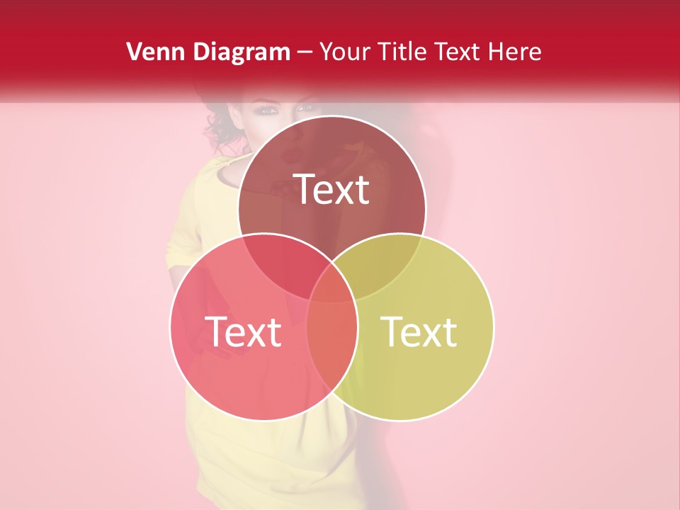 A Woman In A Yellow Dress Posing For A Picture PowerPoint Template