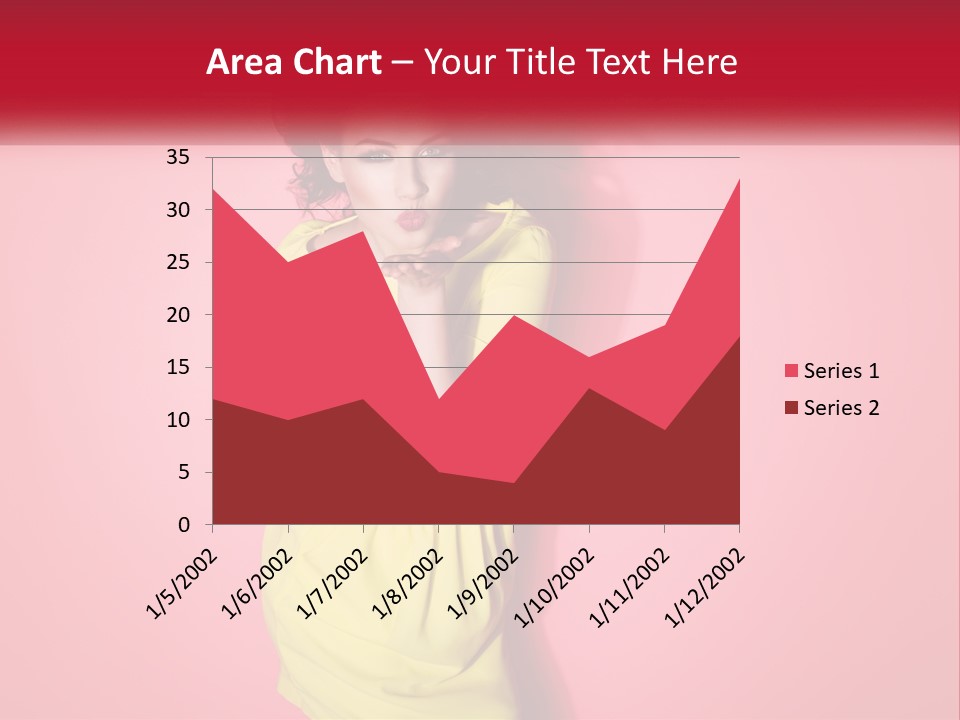 A Woman In A Yellow Dress Posing For A Picture PowerPoint Template