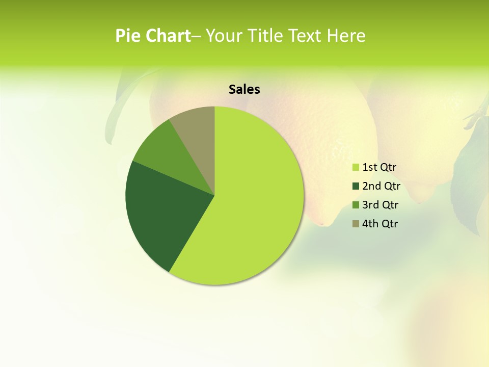 A Group Of Lemons Hanging From A Tree PowerPoint Template
