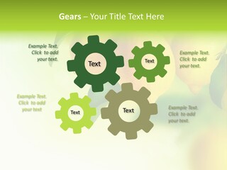 A Group Of Lemons Hanging From A Tree PowerPoint Template