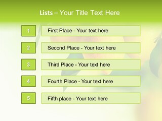 A Group Of Lemons Hanging From A Tree PowerPoint Template