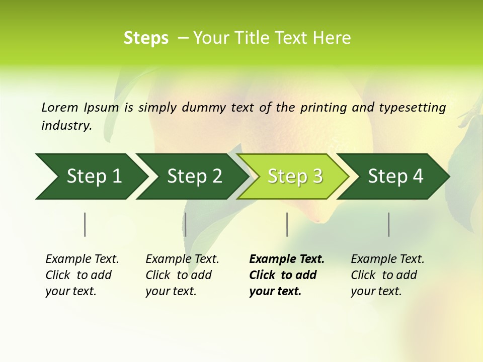 A Group Of Lemons Hanging From A Tree PowerPoint Template