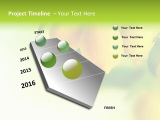 A Group Of Lemons Hanging From A Tree PowerPoint Template