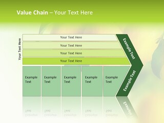 A Group Of Lemons Hanging From A Tree PowerPoint Template