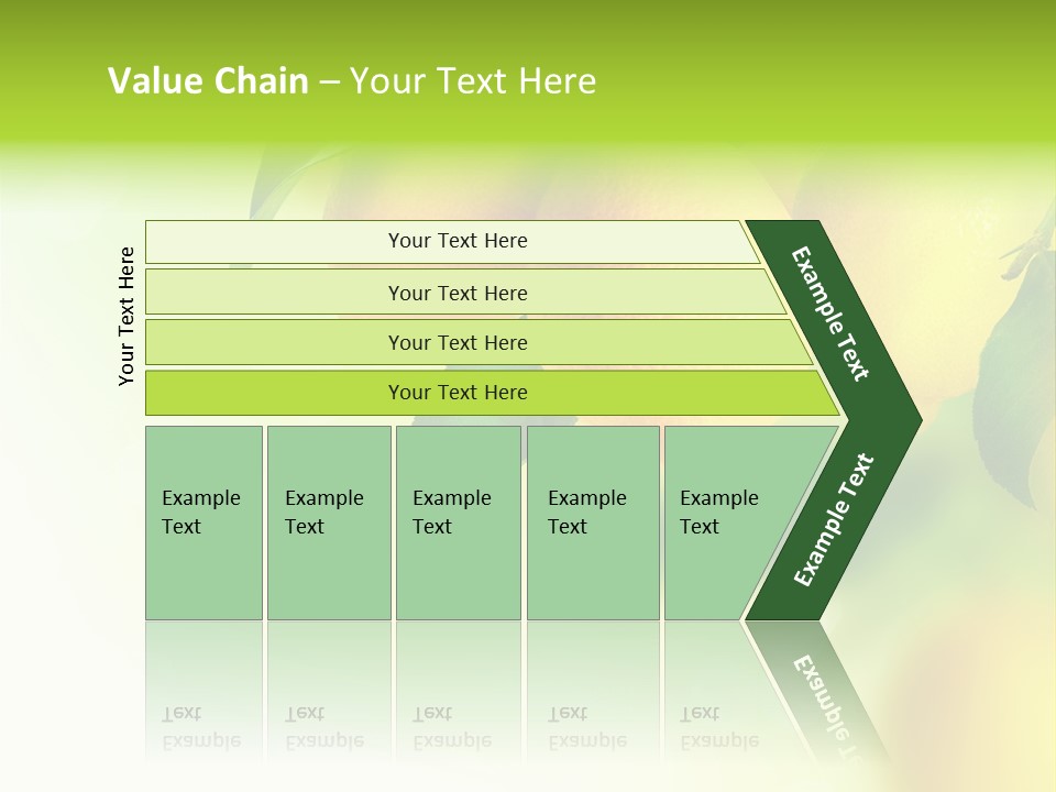 A Group Of Lemons Hanging From A Tree PowerPoint Template