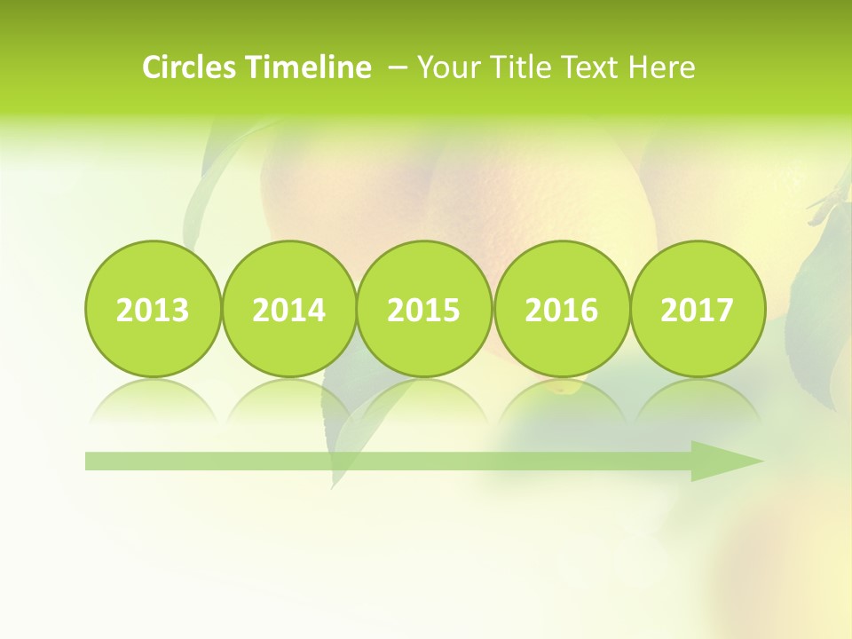 A Group Of Lemons Hanging From A Tree PowerPoint Template