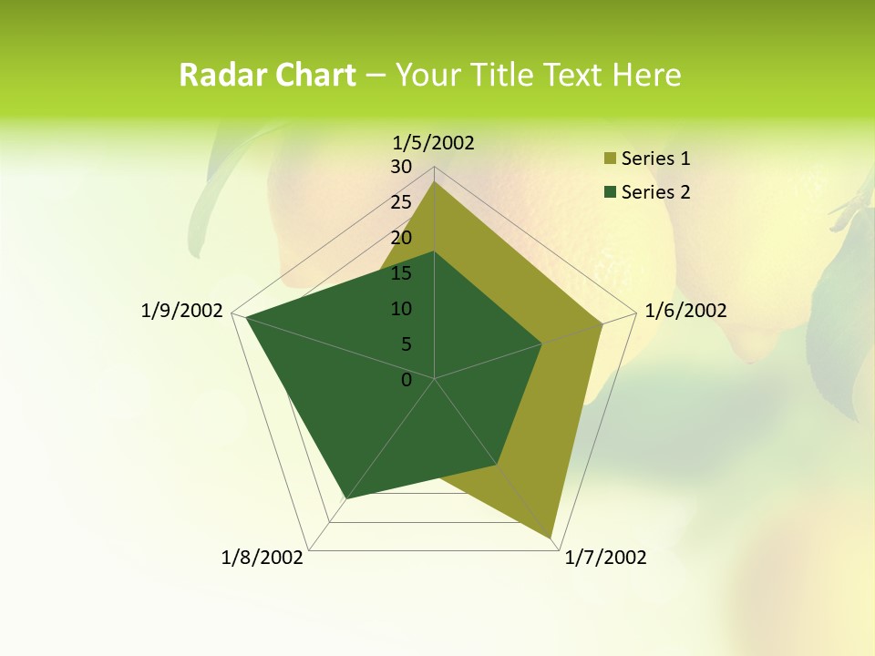 A Group Of Lemons Hanging From A Tree PowerPoint Template