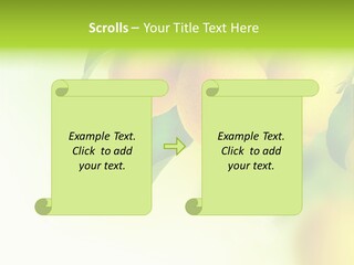 A Group Of Lemons Hanging From A Tree PowerPoint Template