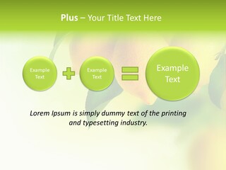 A Group Of Lemons Hanging From A Tree PowerPoint Template