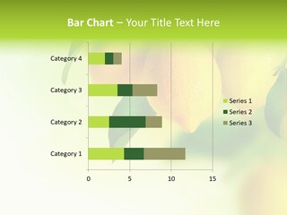 A Group Of Lemons Hanging From A Tree PowerPoint Template