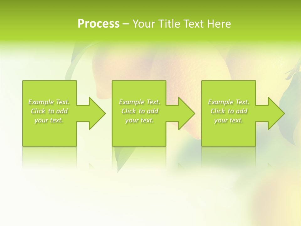 A Group Of Lemons Hanging From A Tree PowerPoint Template