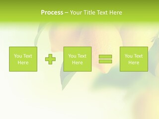 A Group Of Lemons Hanging From A Tree PowerPoint Template