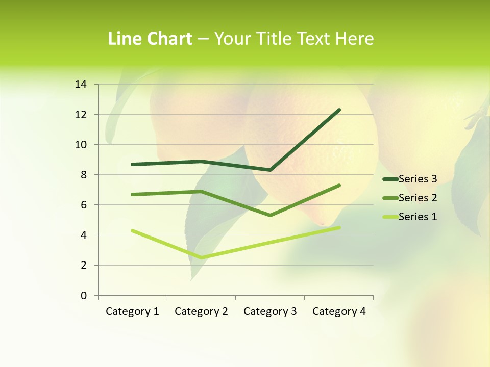 A Group Of Lemons Hanging From A Tree PowerPoint Template