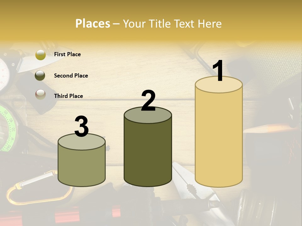 A Table Topped With Lots Of Different Types Of Items PowerPoint Template