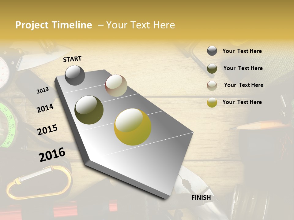 A Table Topped With Lots Of Different Types Of Items PowerPoint Template