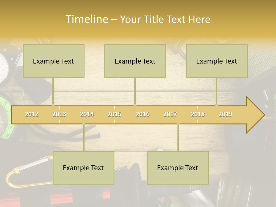 A Table Topped With Lots Of Different Types Of Items PowerPoint Template