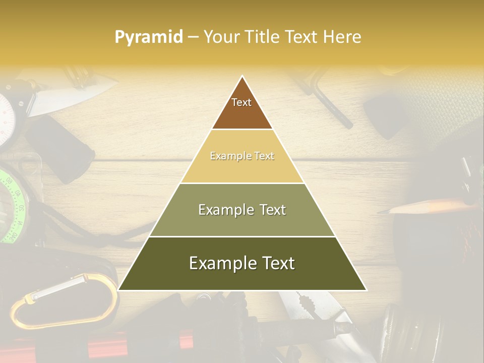 A Table Topped With Lots Of Different Types Of Items PowerPoint Template