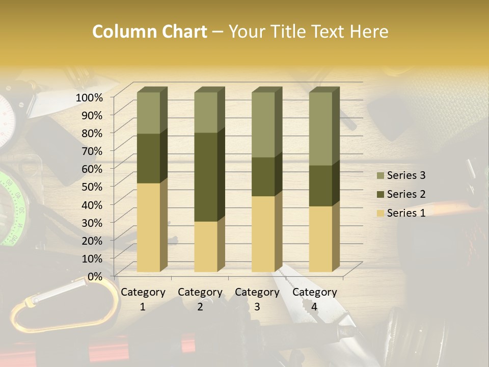 A Table Topped With Lots Of Different Types Of Items PowerPoint Template