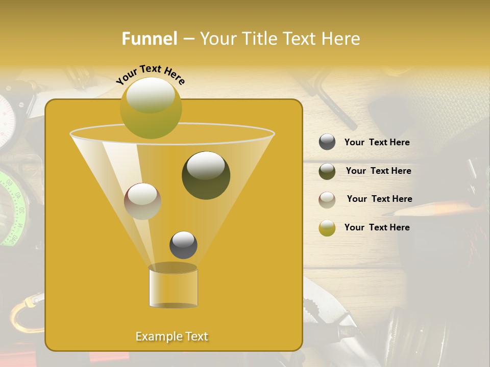 A Table Topped With Lots Of Different Types Of Items PowerPoint Template
