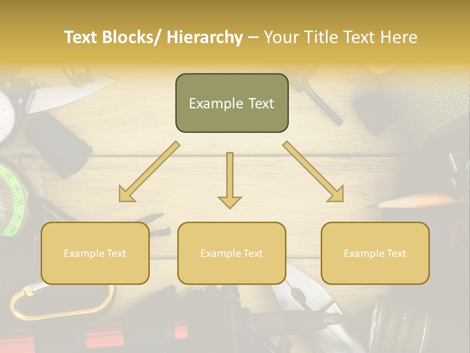A Table Topped With Lots Of Different Types Of Items PowerPoint Template