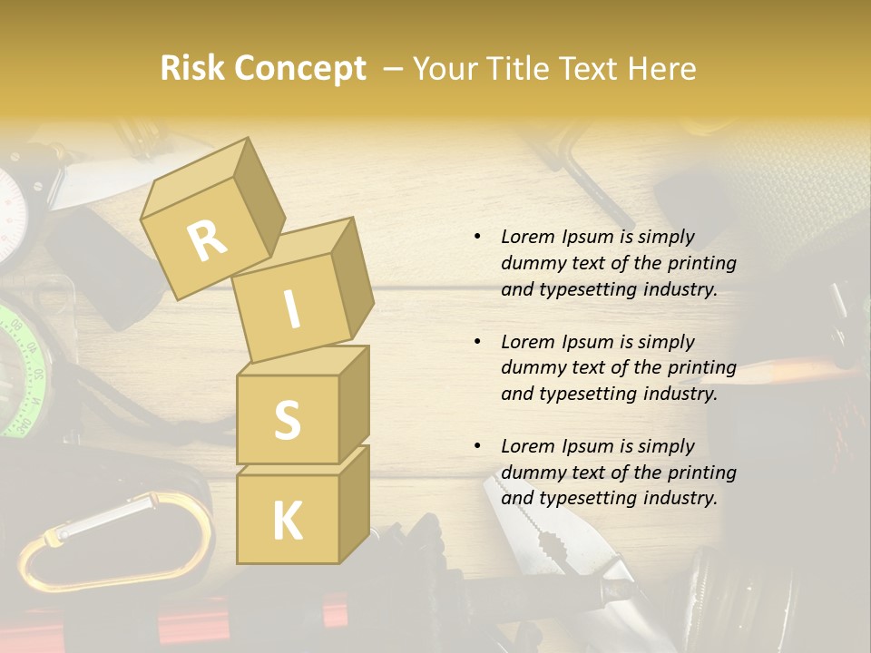 A Table Topped With Lots Of Different Types Of Items PowerPoint Template