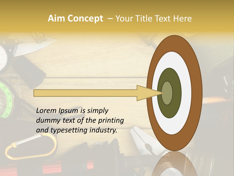 A Table Topped With Lots Of Different Types Of Items PowerPoint Template