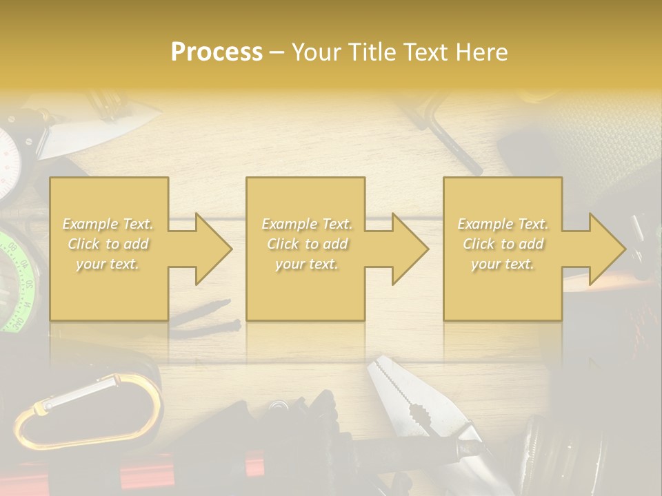 A Table Topped With Lots Of Different Types Of Items PowerPoint Template