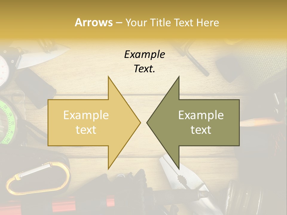 A Table Topped With Lots Of Different Types Of Items PowerPoint Template