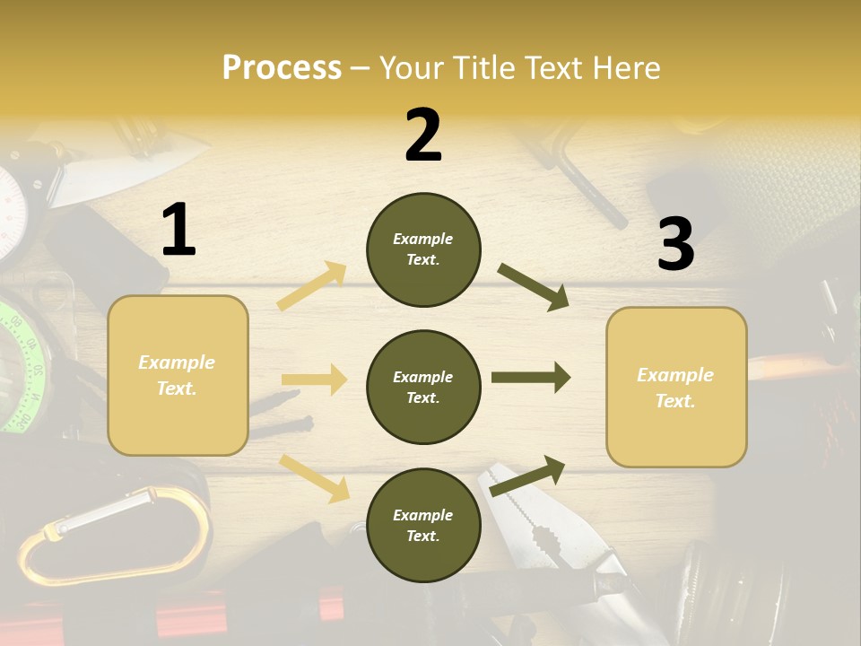A Table Topped With Lots Of Different Types Of Items PowerPoint Template