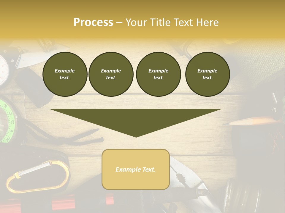 A Table Topped With Lots Of Different Types Of Items PowerPoint Template