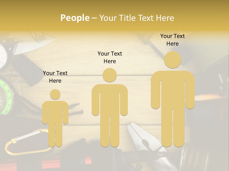 A Table Topped With Lots Of Different Types Of Items PowerPoint Template