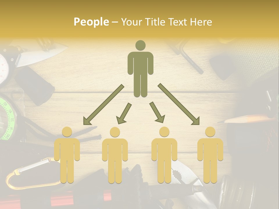 A Table Topped With Lots Of Different Types Of Items PowerPoint Template