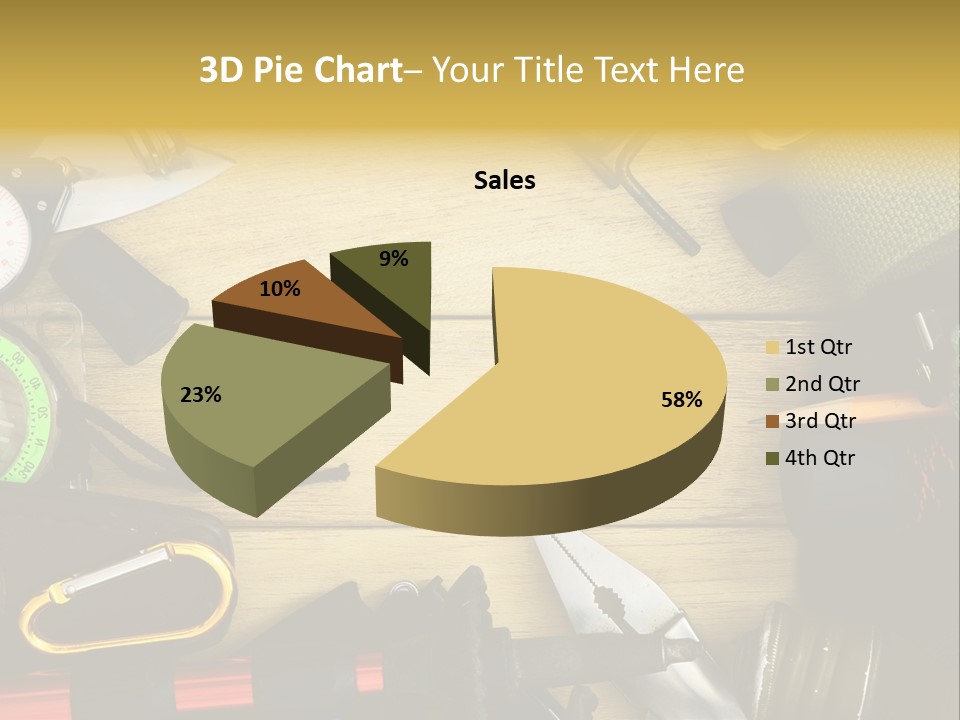 A Table Topped With Lots Of Different Types Of Items PowerPoint Template