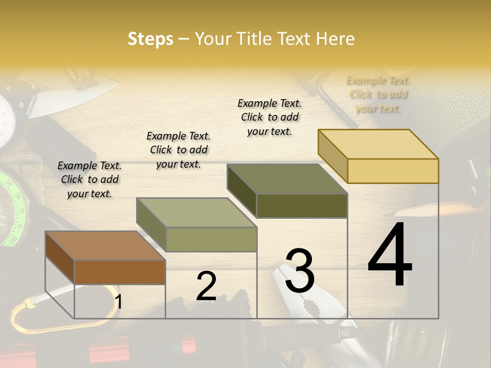 A Table Topped With Lots Of Different Types Of Items PowerPoint Template