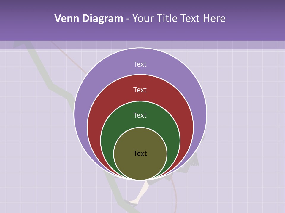 A Business Woman Climbing Up A Graph Bar PowerPoint Template