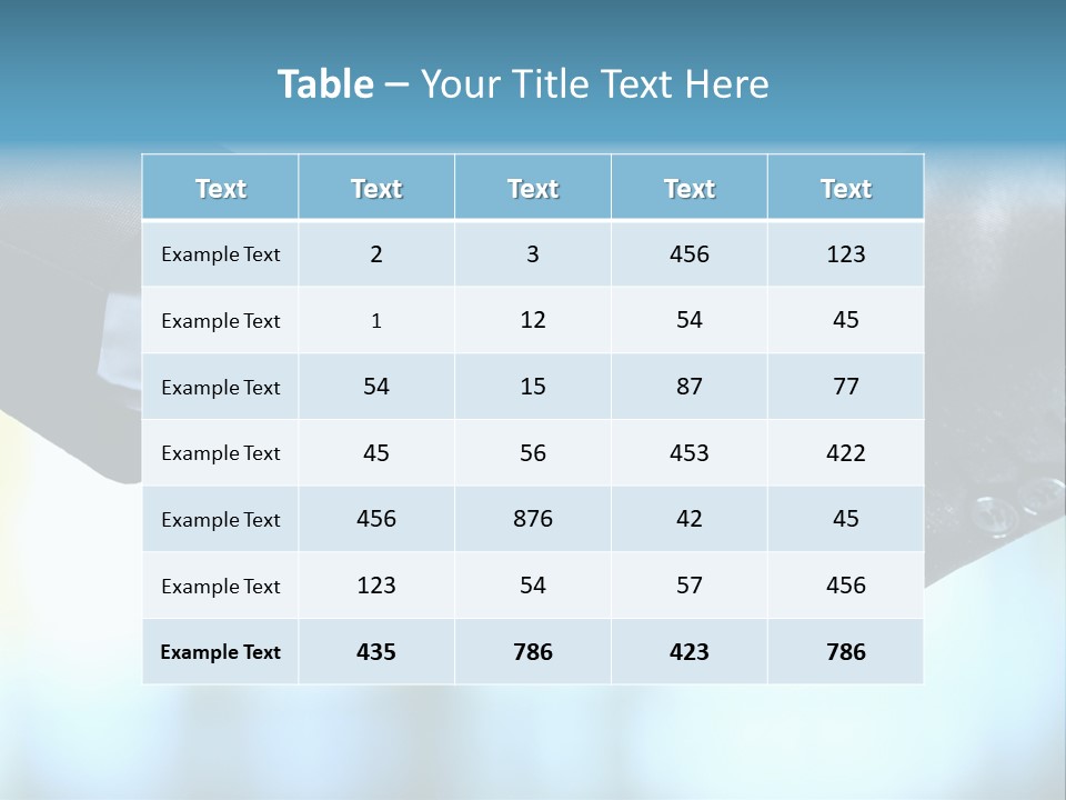 Two People Shaking Hands Over A Blue Background PowerPoint Template