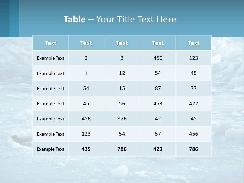 A Man Swimming In A Body Of Water Surrounded By Ice PowerPoint Template